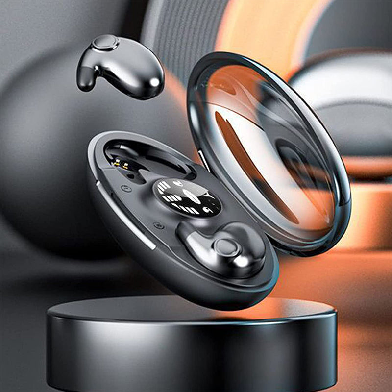 Invisible wireless earbuds with charging case