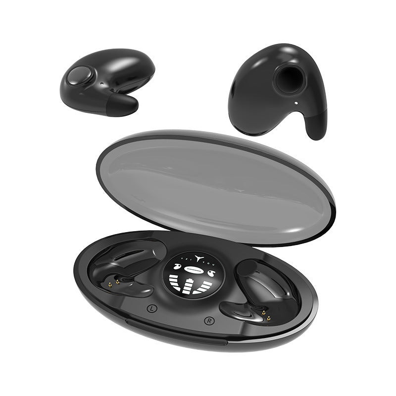 Invisible wireless earbuds with charging case