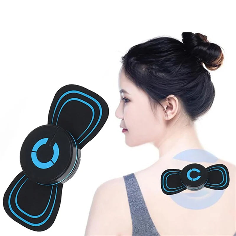Wireless muscle stimulating massage device with microcurrent technology