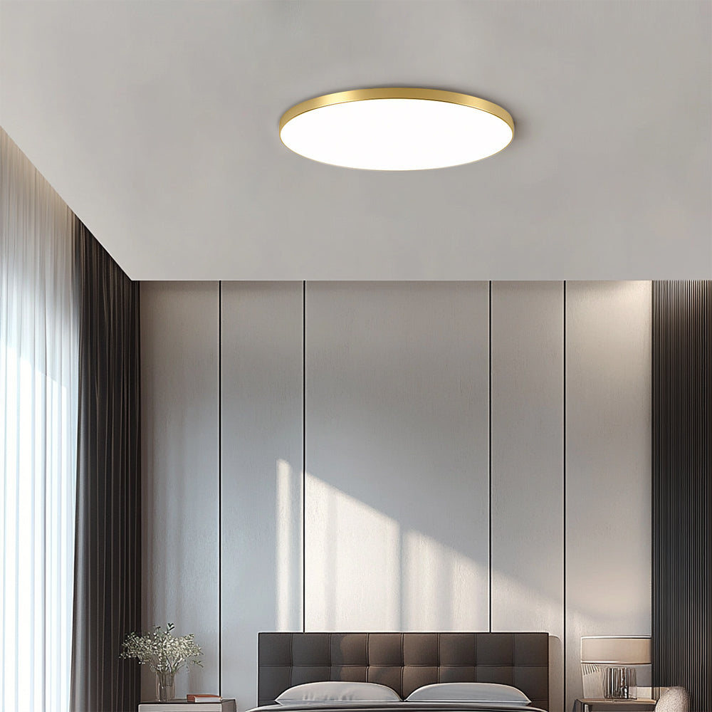 Sleek modern round LED ceiling lamp for elegant living room lighting