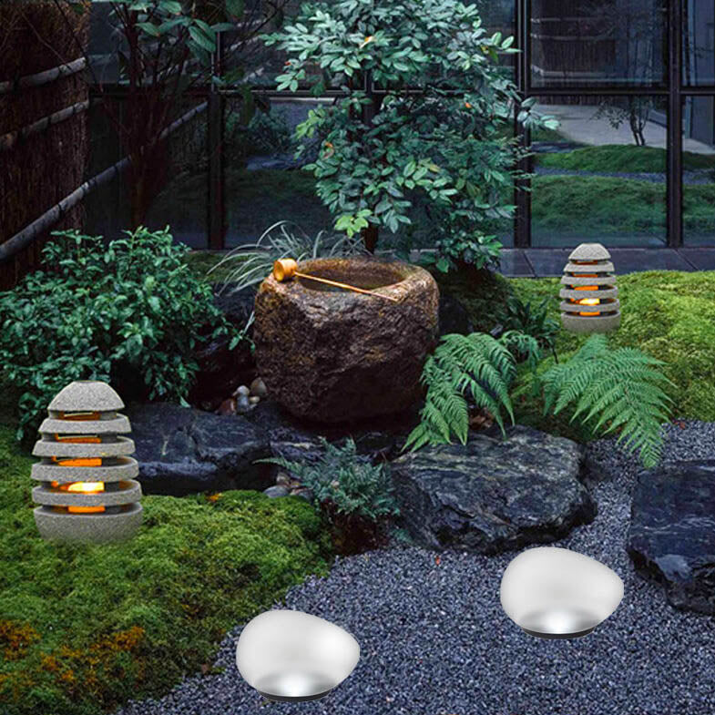 Decorative Solar Garden Pebble Light LED Pathway & Patio Light