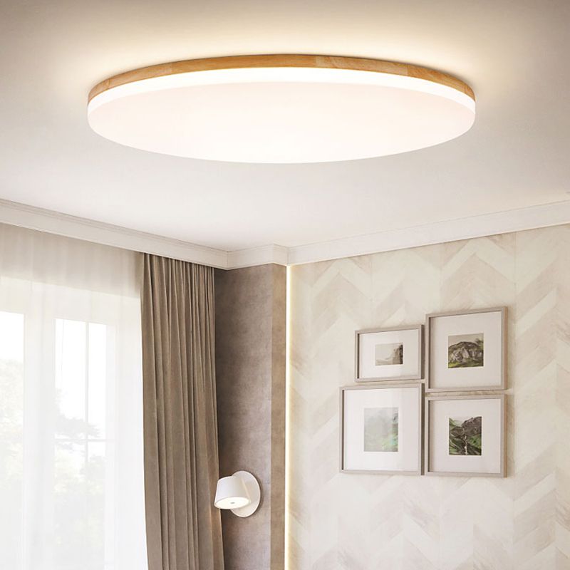 Modern Round Ceiling Light Warm Ambient Light for Home Interiors