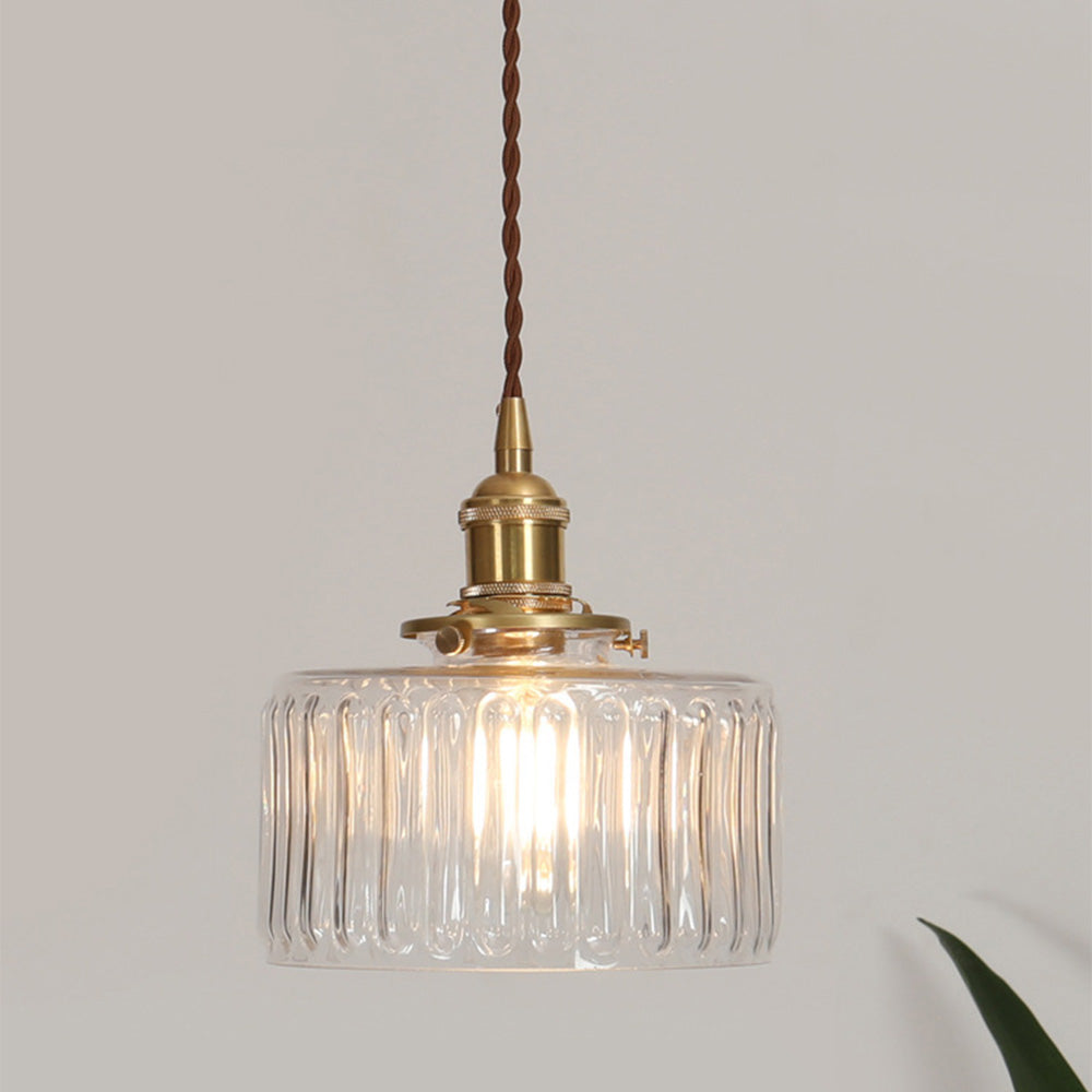 Modern Glass Pendant Light in Crystal-Inspired Hanging Lights