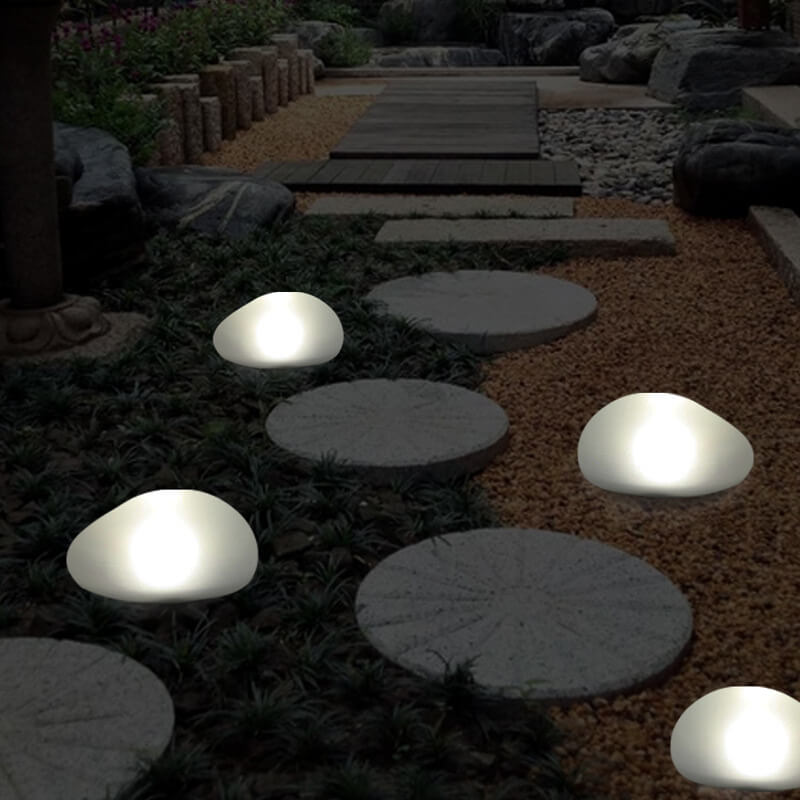 Decorative Solar Garden Pebble Light LED Pathway & Patio Light