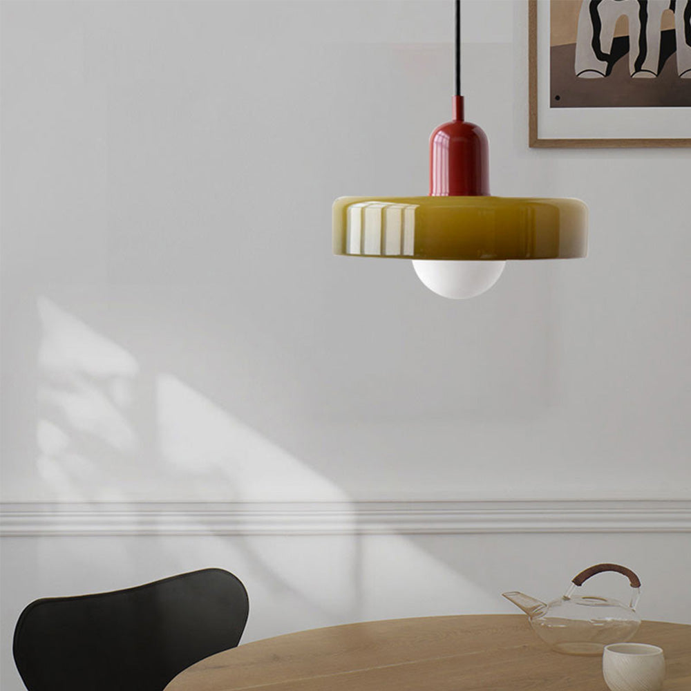 VitraLumo Gekleurde Glaslamp in Bauhaus Stijl