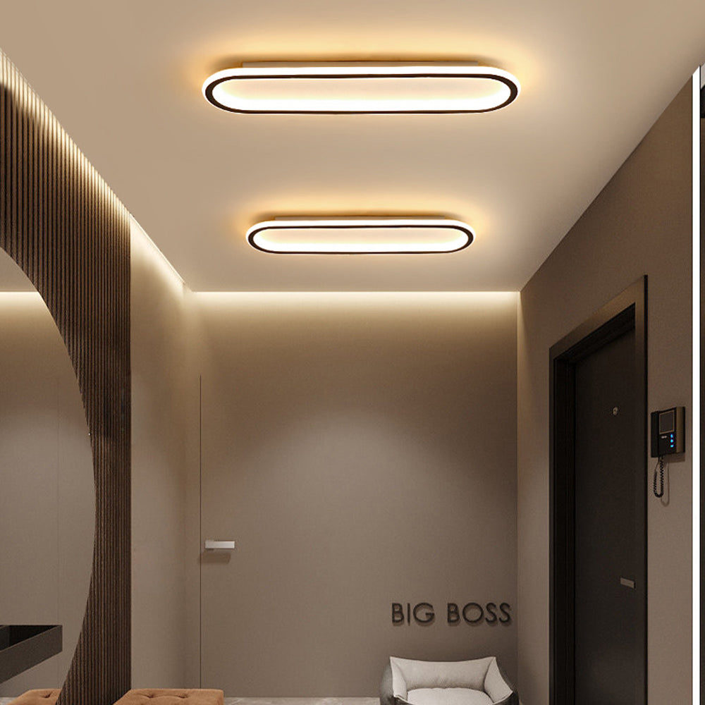 Minimalist Rectangular Flush Mount Ceiling Light Modern LED