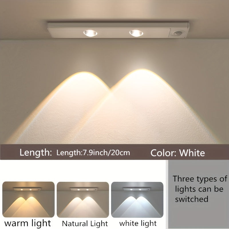 Modern LED Motion Sensor Light Wireless Rechargeable Cabinet Light with Motion Sensor