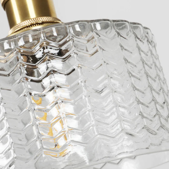 Modern Glass Pendant Light in Crystal-Inspired Hanging Lights
