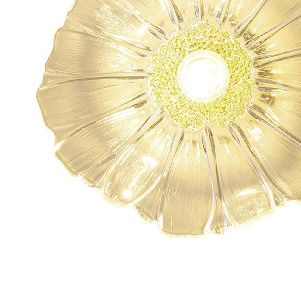 Art Deco Flower Flush Mount Vintage-Inspired Ceiling Light with Adjustable Glow