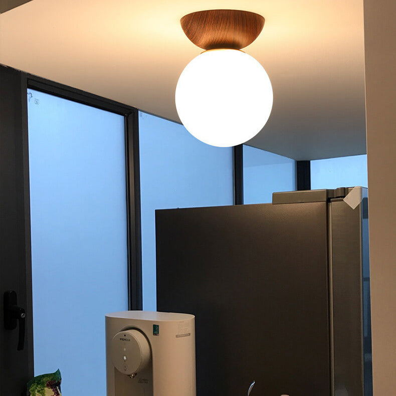 Japanese Style Ceiling Light Modern LED Pendant Light with 3 Color Modes