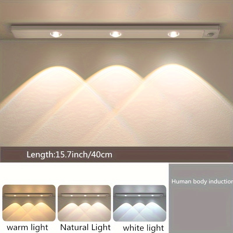 Modern LED Motion Sensor Light Wireless Rechargeable Cabinet Light with Motion Sensor