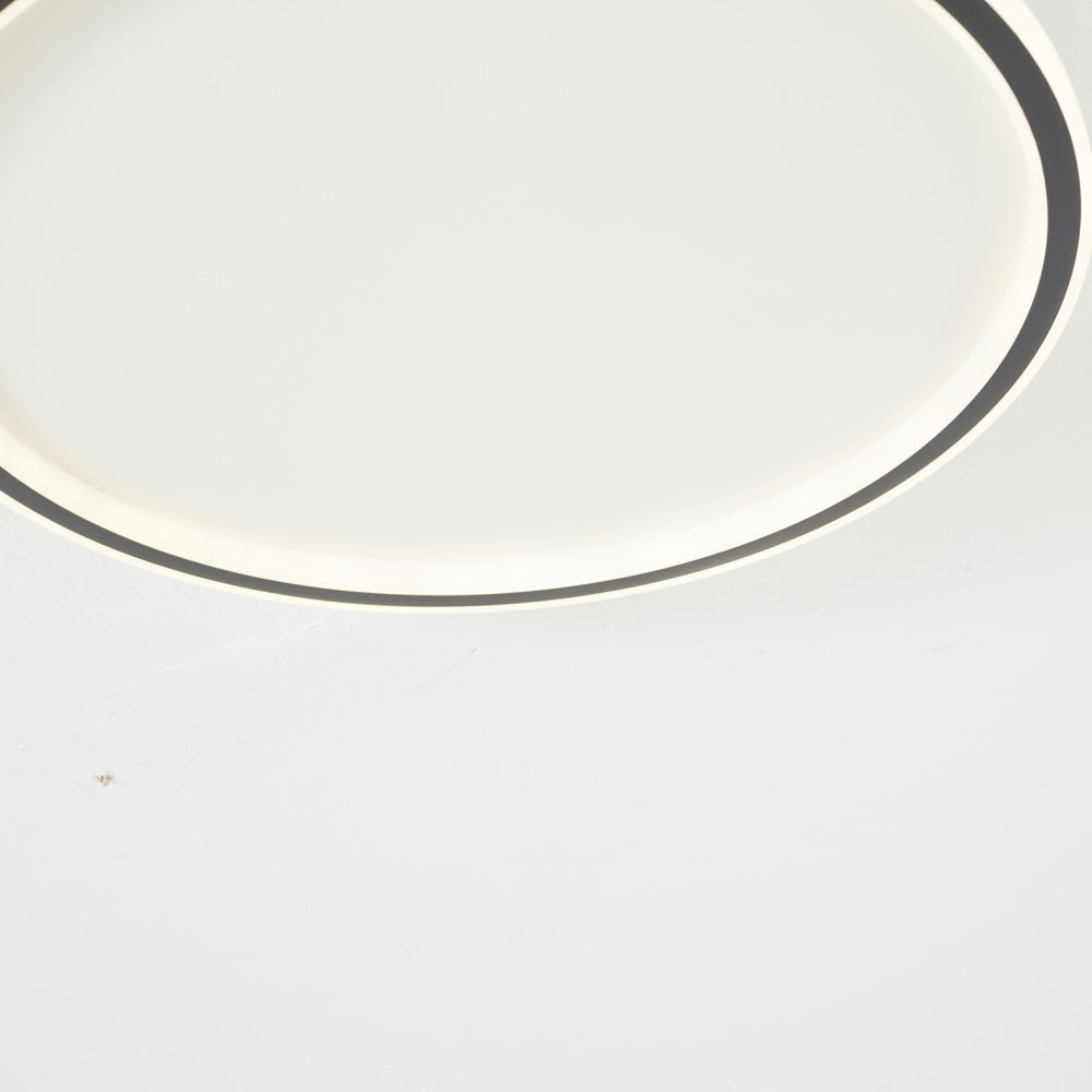 Modern LED Flush Mount Ceiling Light Round Design with Adjustable Brightness