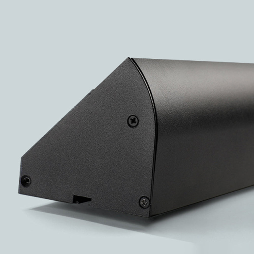 Contemporary Outdoor Wall Light Weather-Resistant LED Lamp with Modern Prism Look