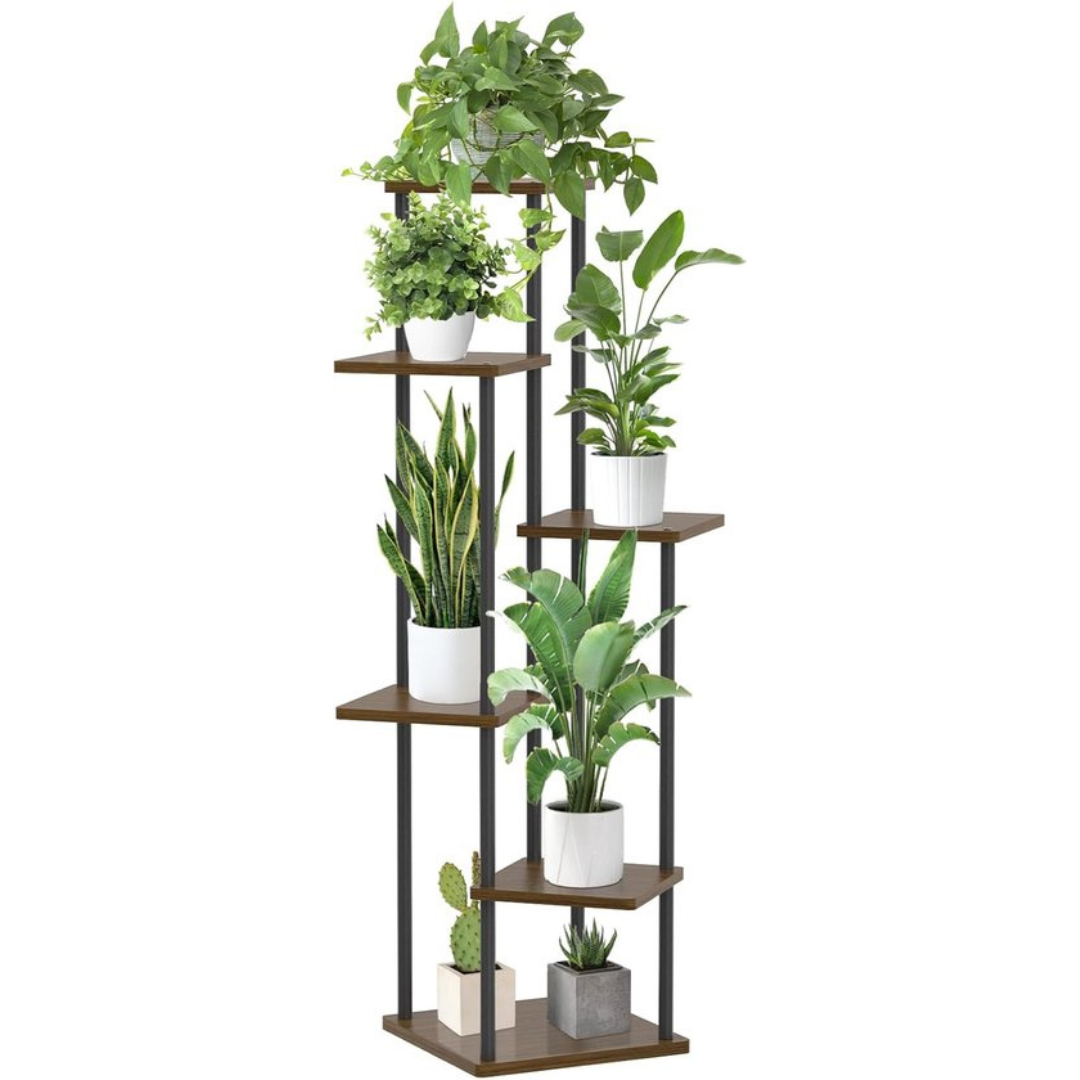 Arden Verticale Trap Plantenstandaard in Hout & Ijzer