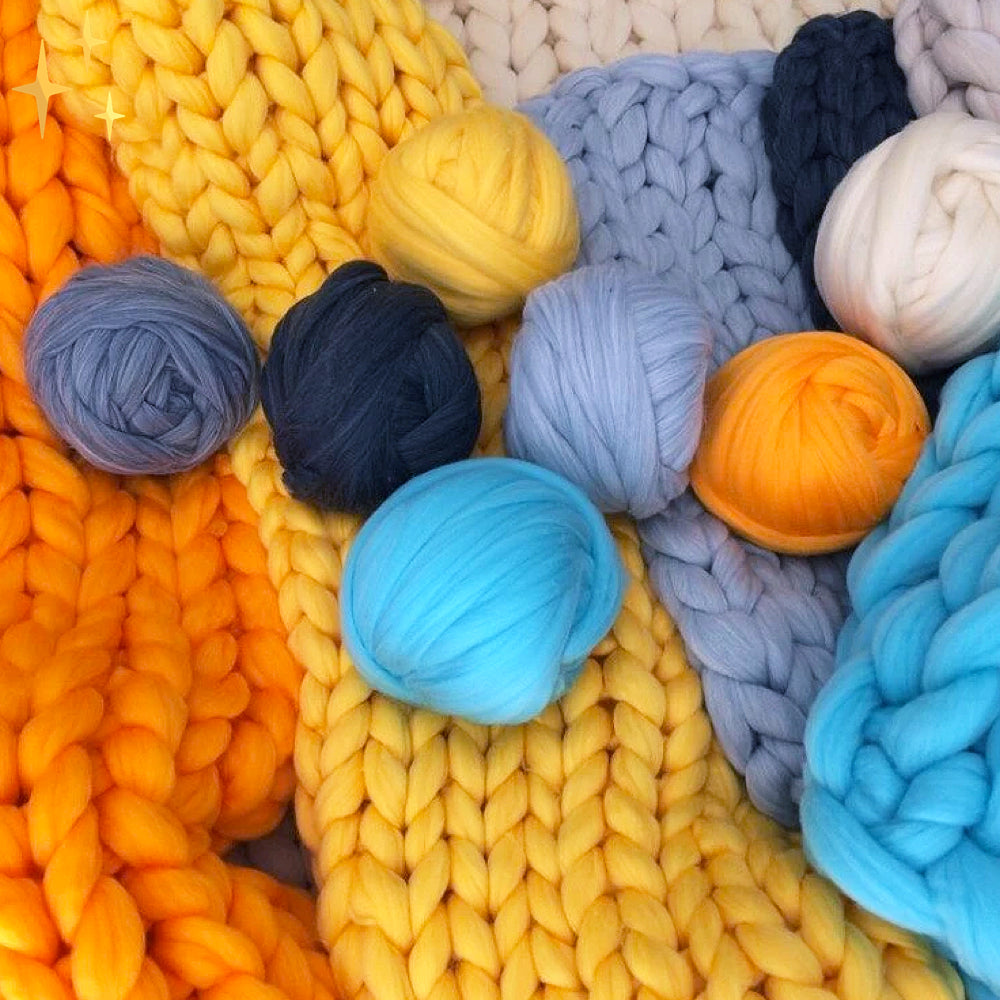 Chunky Knitting Yarn XXL 1000g Super Thick Yarn for Easy Knitting