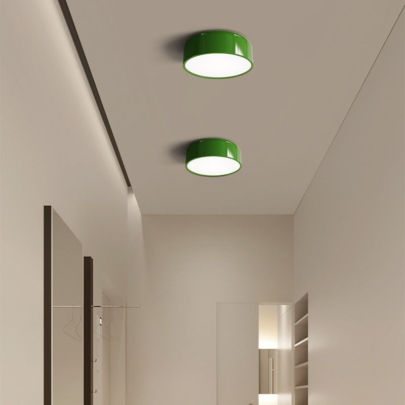 Morandi Retro LED Ceiling Light Dimmable Round Light for Home & Living Room