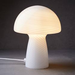 Schimmel's city table lamp with graphic stripe design