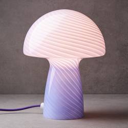Schimmel's city table lamp with graphic stripe design