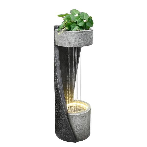 Zelos Decoratieve Waterval Fontein met Plantenschaal
