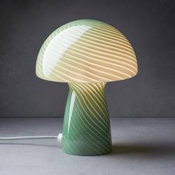 Schimmel's city table lamp with graphic stripe design