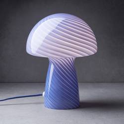 Schimmel's city table lamp with graphic stripe design