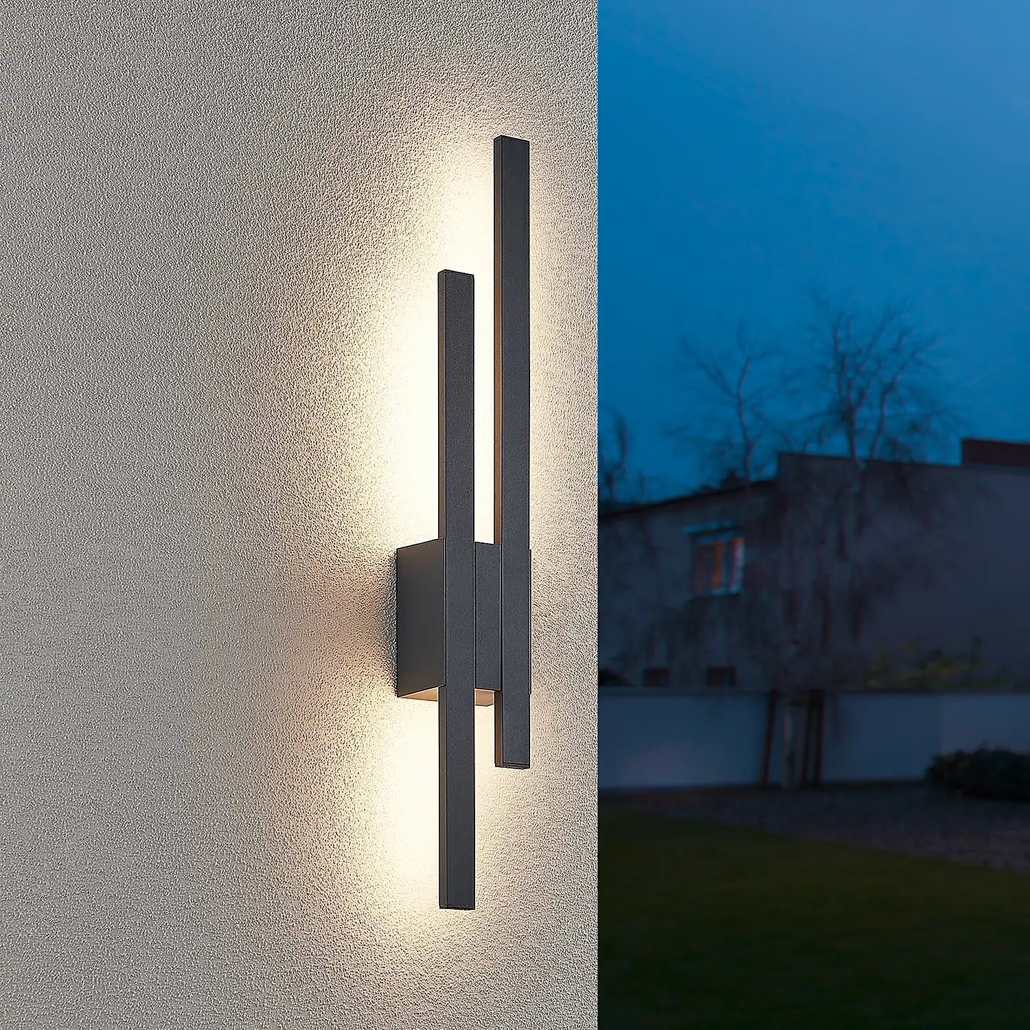 Line vertical LED wall lamp for outdoor use