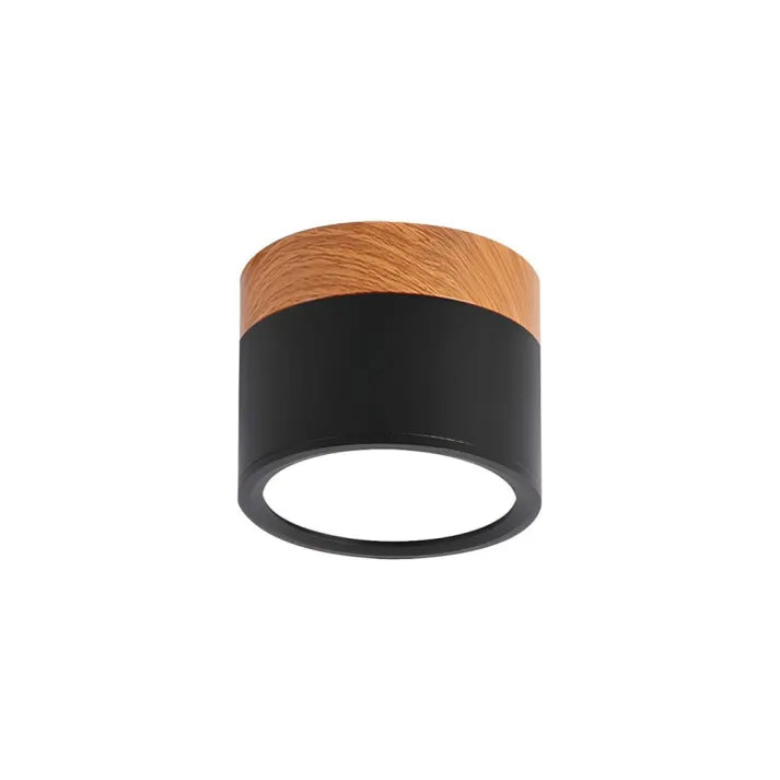 Minimalist Cylindrical LED Ceiling Light with Modern Dimmable Spotlight
