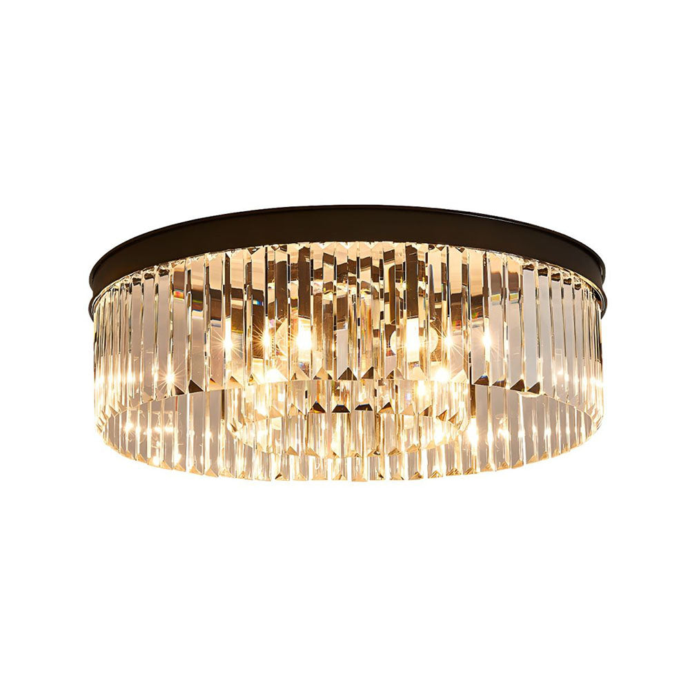 Crystal Flush Ceiling Light for Living Room