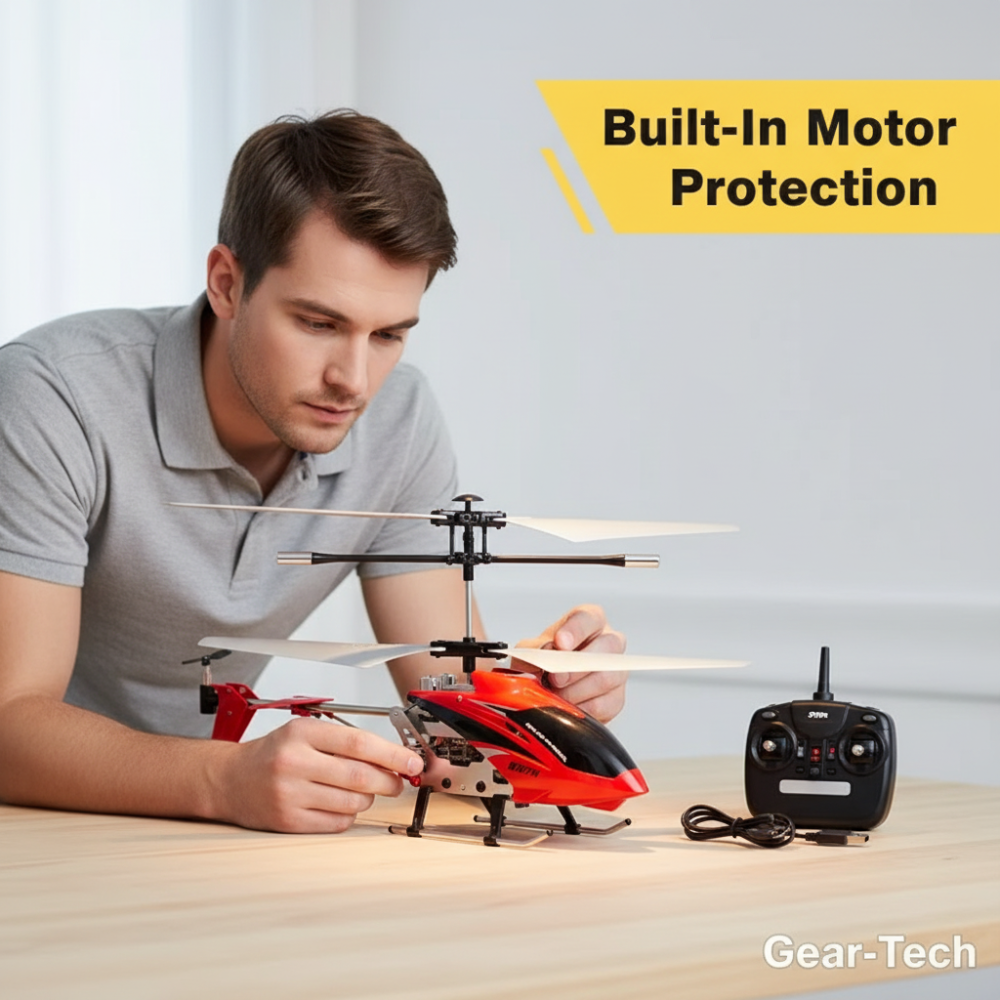 Mini RC Helicopter Indoor Stable Flight Toy with Gyro Control