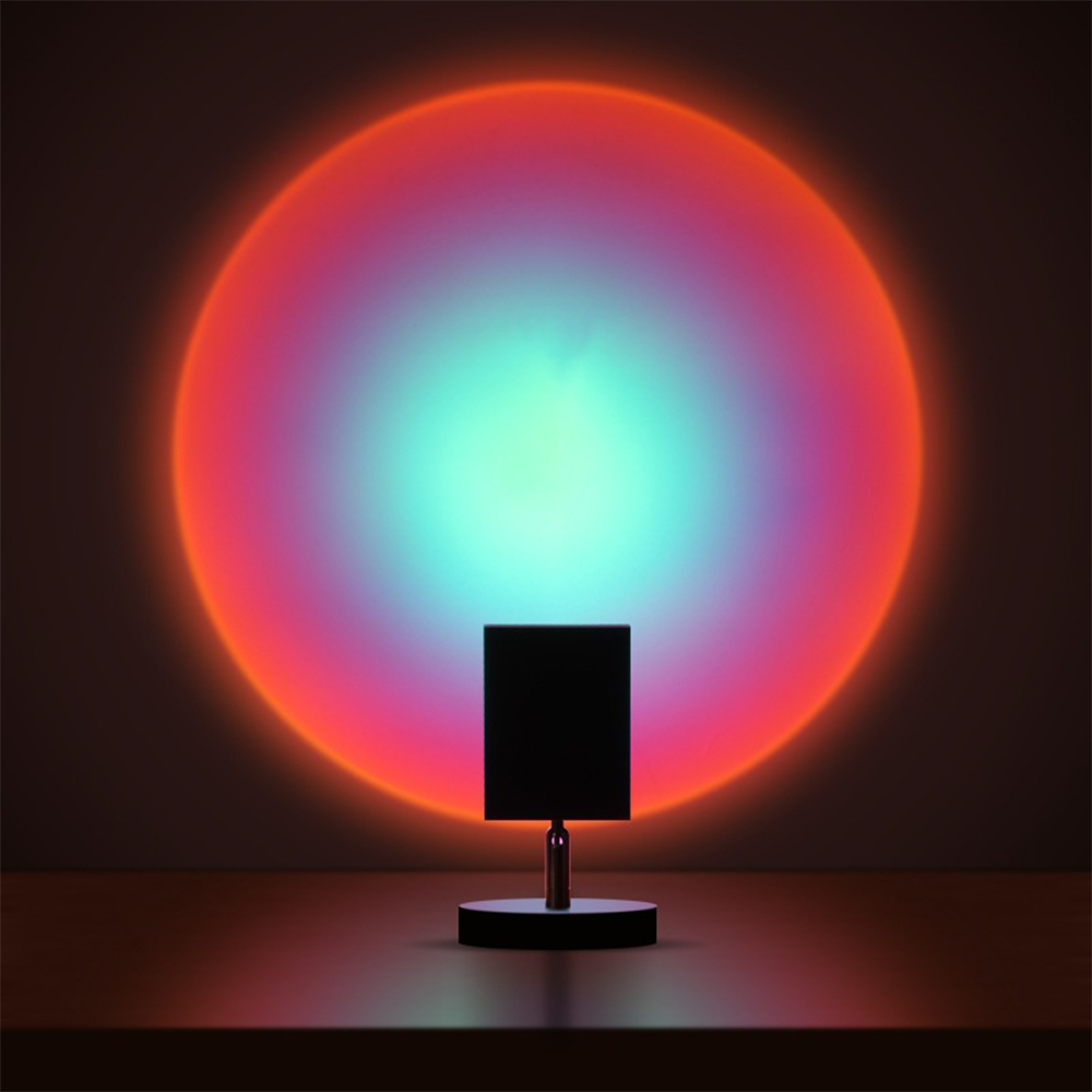 Retro Sunset LED Table Lamp in Warm Ambient Vintage Lighting