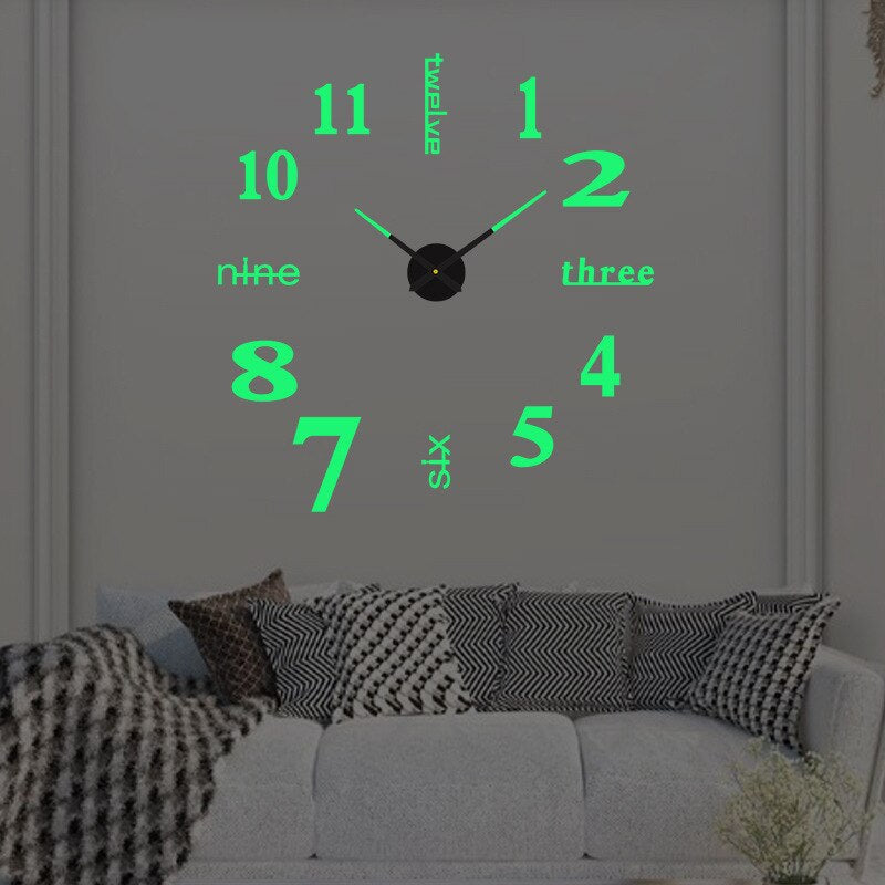 Creative Design Wall Clock Stylish Quartz Home Décor
