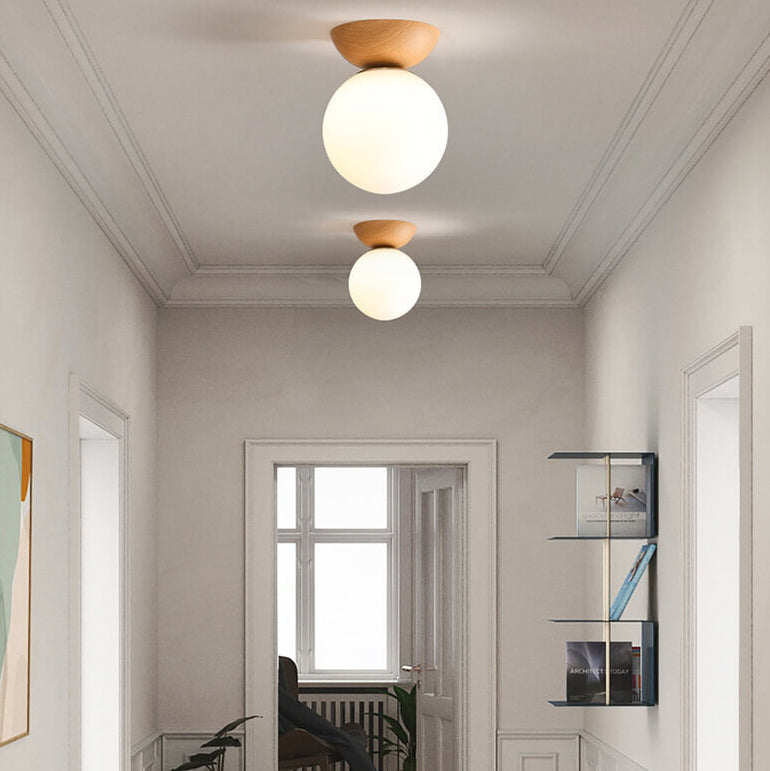 Japanese Style Ceiling Light Modern LED Pendant Light with 3 Color Modes