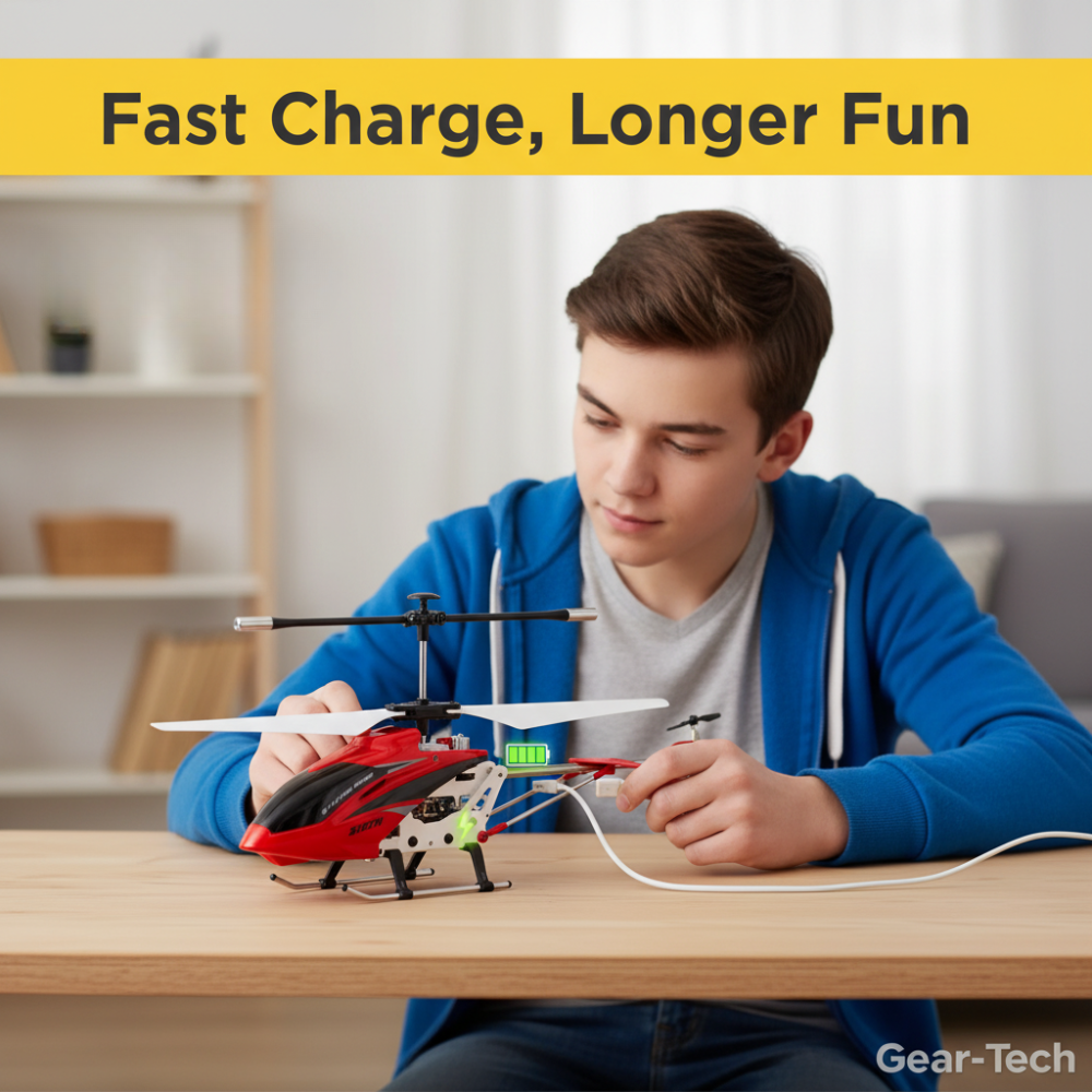 Mini RC Helicopter Indoor Stable Flight Toy with Gyro Control