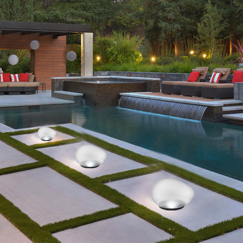 Decorative Solar Garden Pebble Light LED Pathway & Patio Light