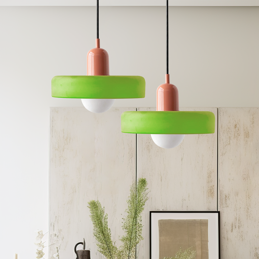 VitraLumo Gekleurde Glaslamp in Bauhaus Stijl