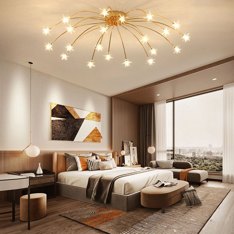 Starry-Inspired Ceiling Light Elegant Flush Mount for Modern Interiors