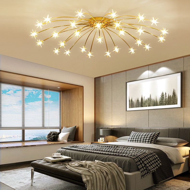 Starry-Inspired Ceiling Light Elegant Flush Mount for Modern Interiors