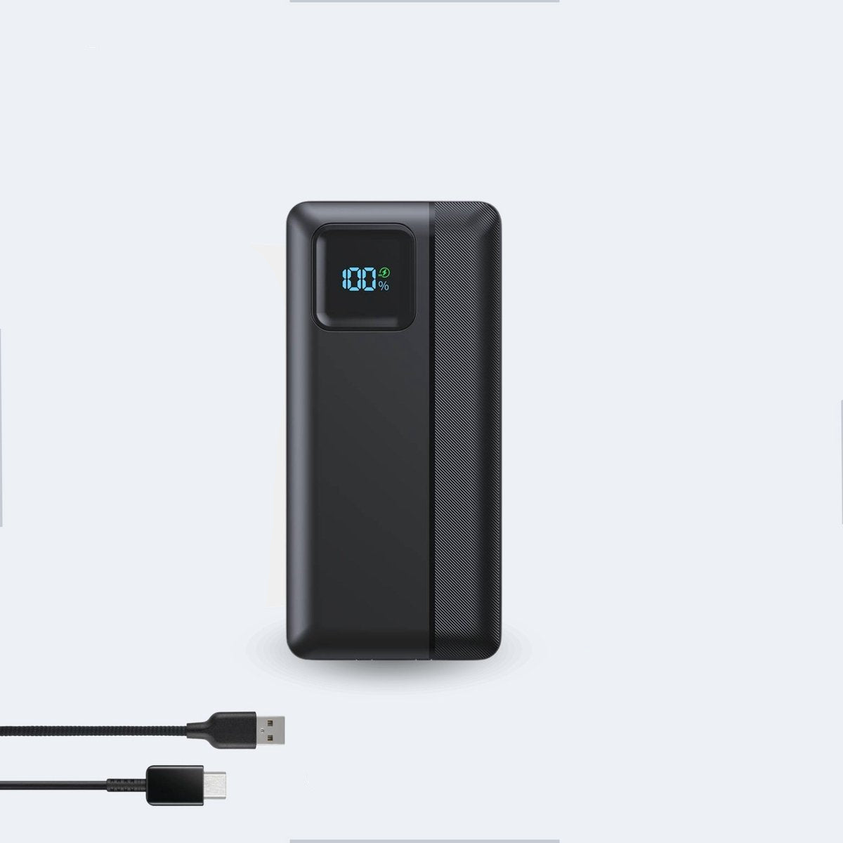 Portable power bank with built-in cables