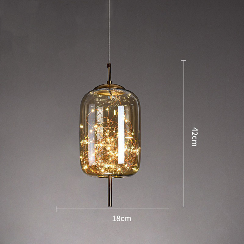 Pendant Light Glass Modern LED Ceiling Lamp