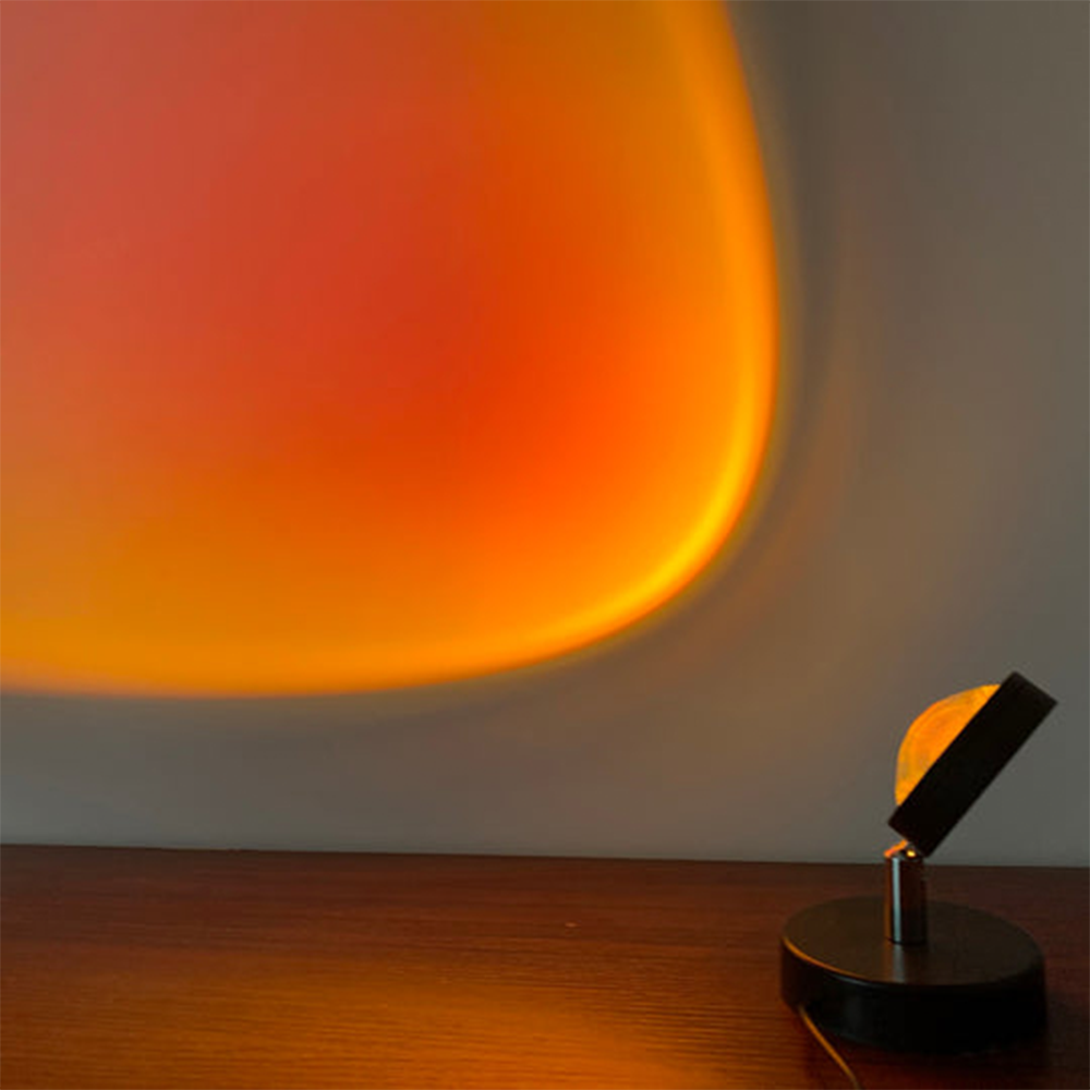 Retro Sunset LED Table Lamp in Warm Ambient Vintage Lighting