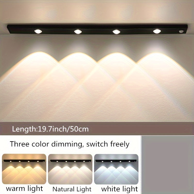 Modern LED Motion Sensor Light Wireless Rechargeable Cabinet Light with Motion Sensor
