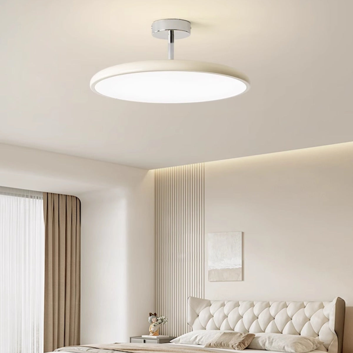 Vintage Flush Mount Ceiling Light Elegant LED Lighting for Bedroom & Living Room
