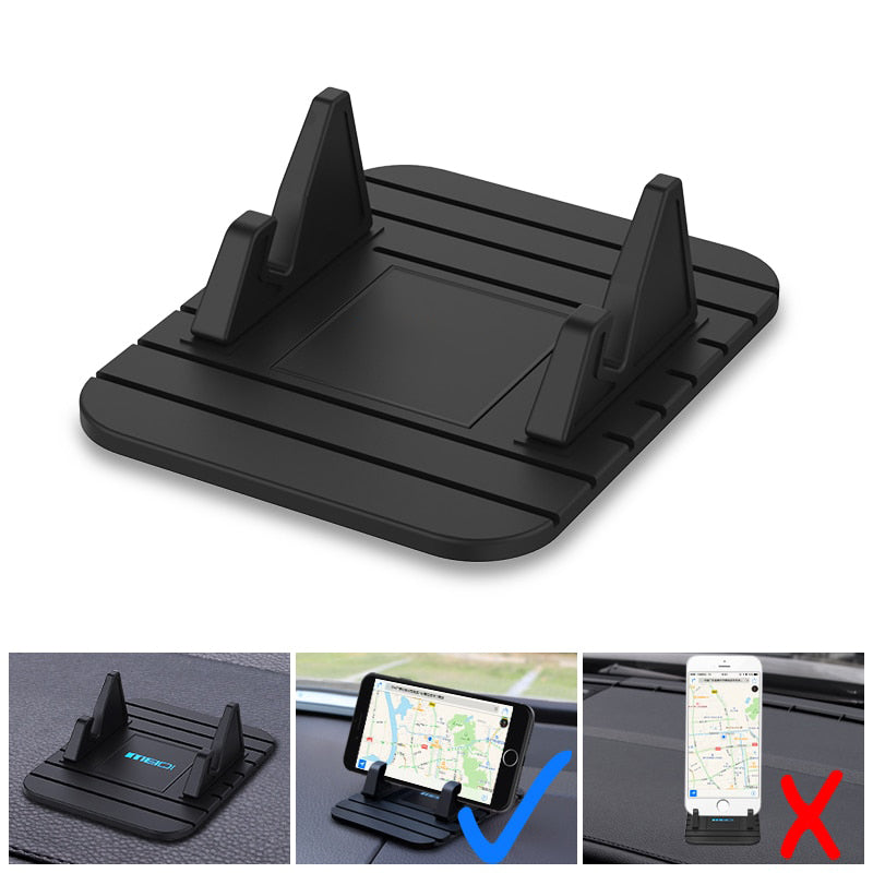 Anti-Slip Dashboard Phone Stand Secure Car Mount for Navigation