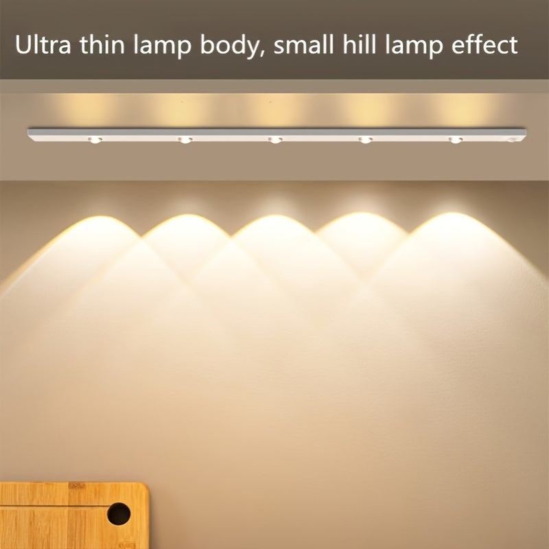 Modern LED Motion Sensor Light Wireless Rechargeable Cabinet Light with Motion Sensor