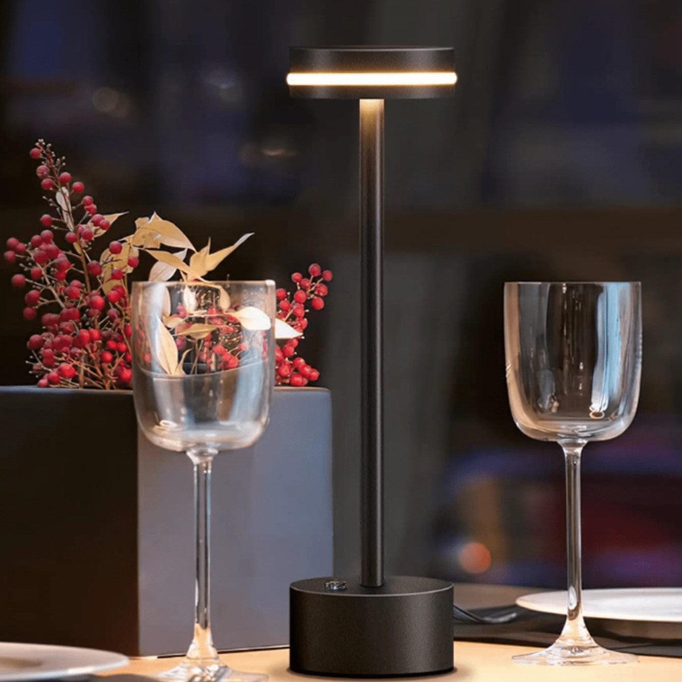 Cosmic Elegance Cordless Table Lamp Portable Rechargeable LED