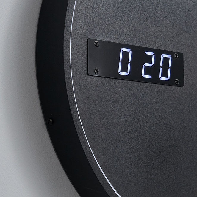 Futuristic LED Wall Light Moon & Astronaut Design with Integrated Clock
