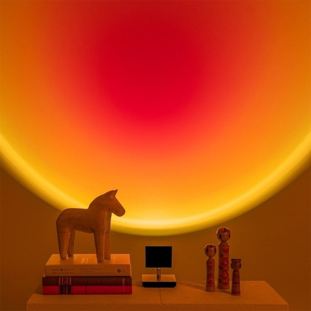 Retro Sunset LED Table Lamp in Warm Ambient Vintage Lighting