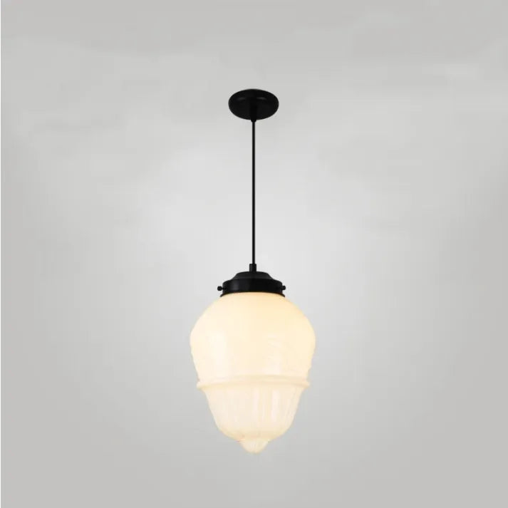 Stylish Pendant Light with Geometric Frosted Glass Style