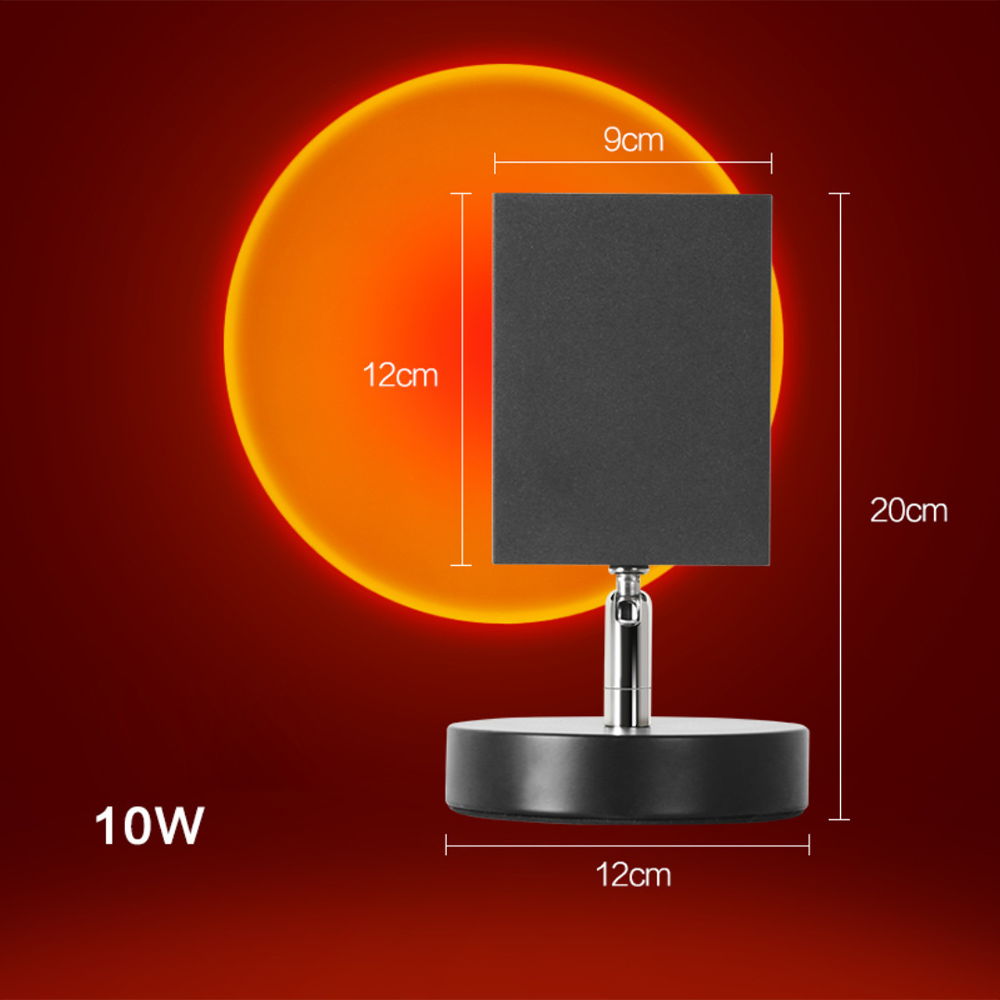 Retro Sunset LED Table Lamp in Warm Ambient Vintage Lighting