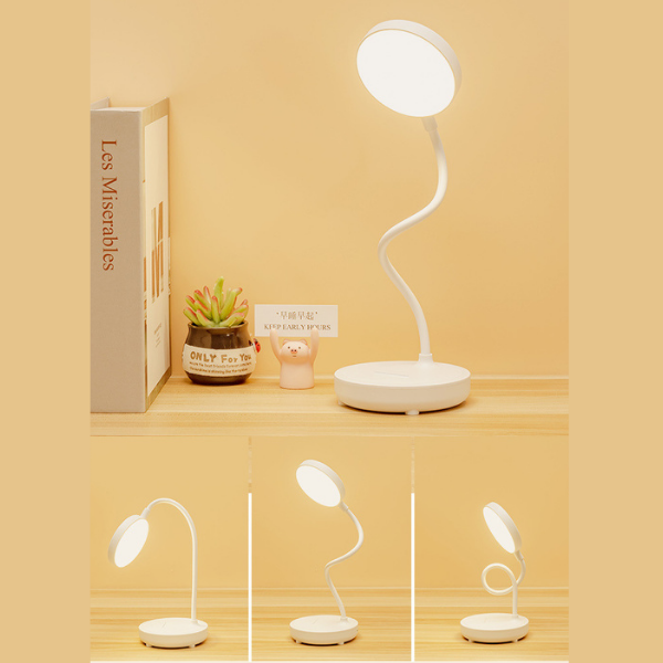 LED Desk Lamp with Adjustable Brightness and Flexible Movement
